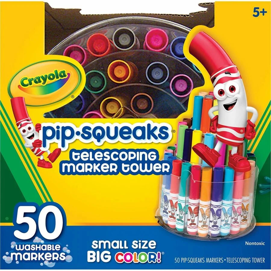 Crayola Pip Squeaks Telescoping Marker Tower 50ct