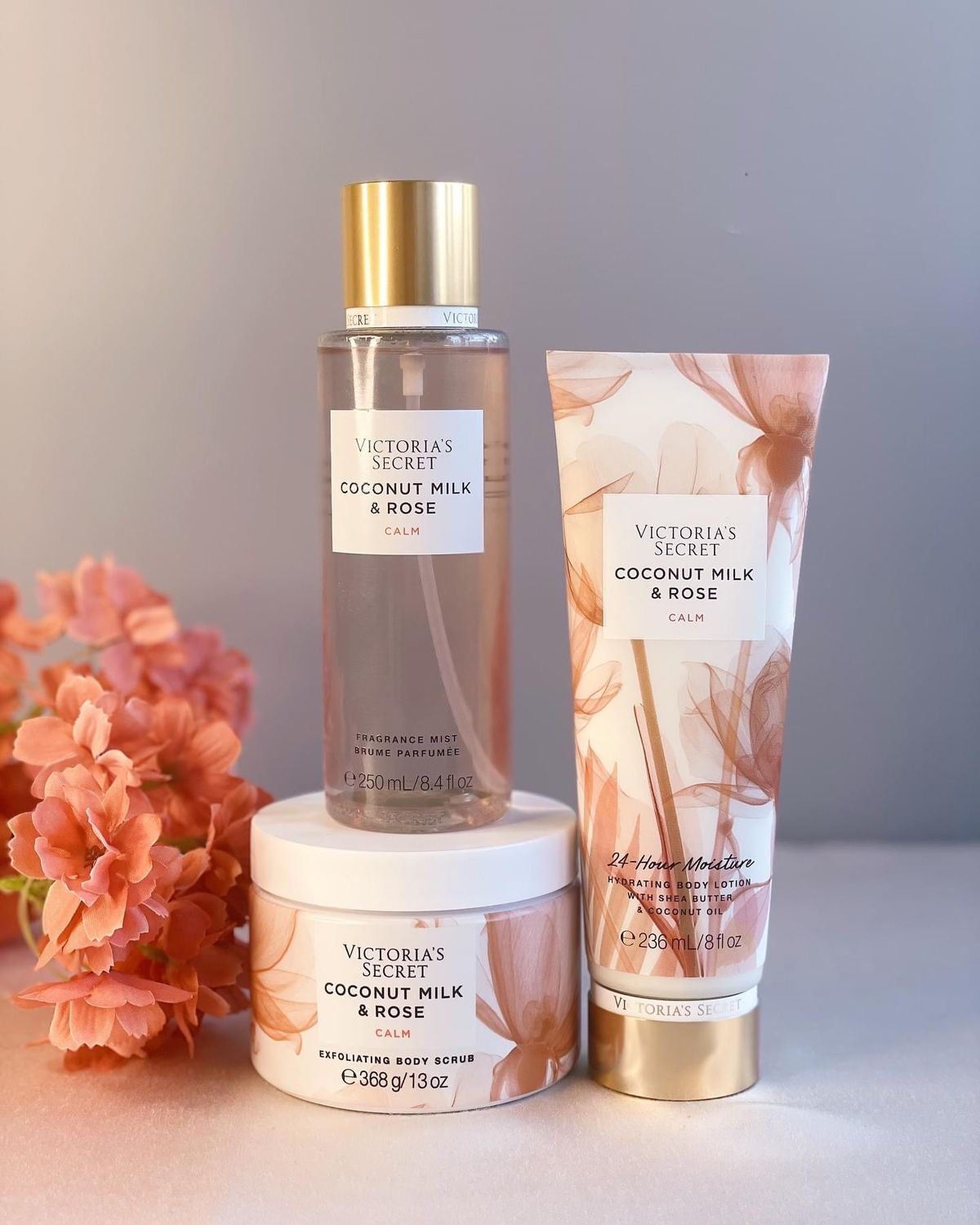 Coconut Milk & Rose🥥 Victoria’s Secret Set 3pcs