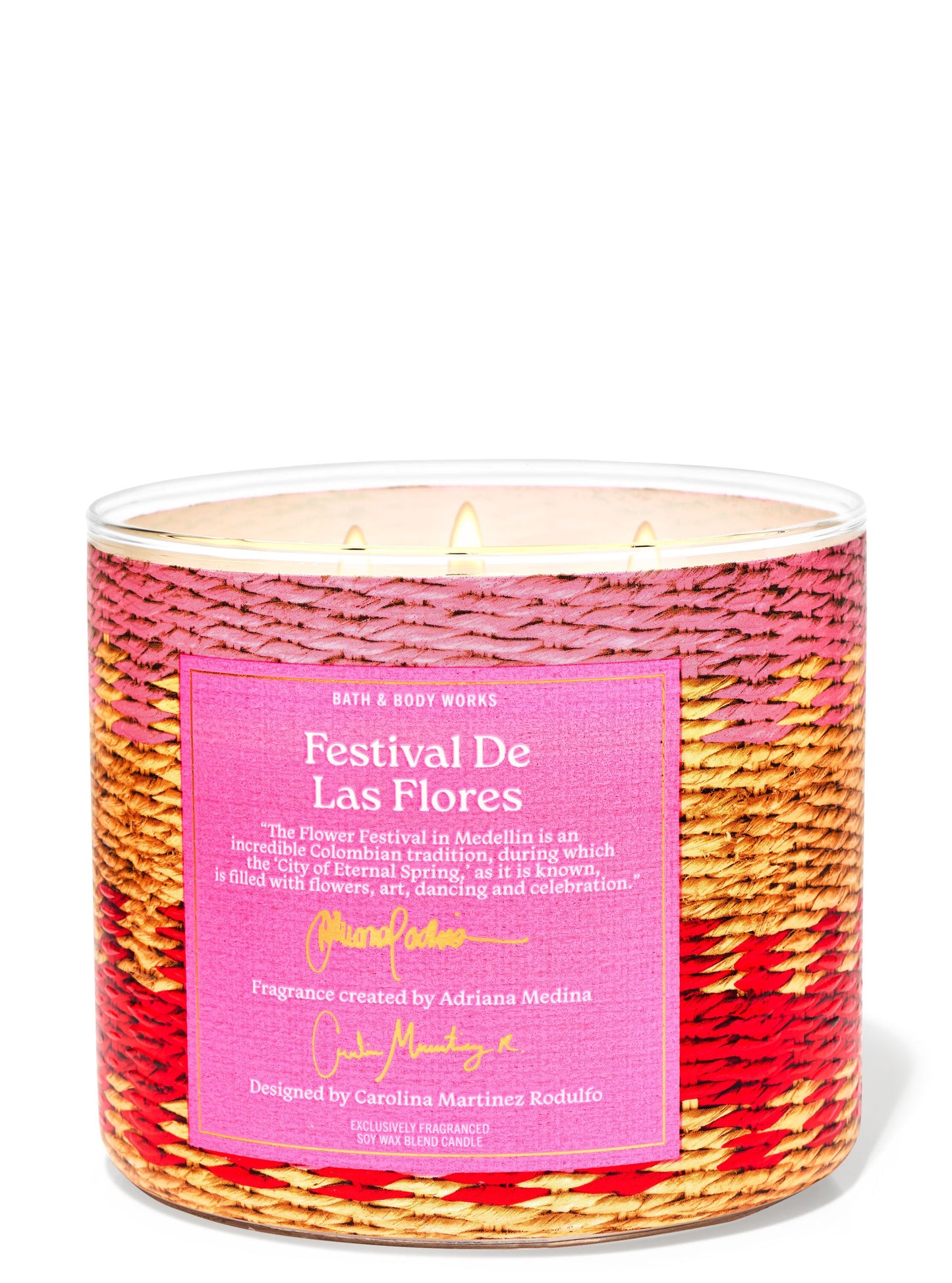 Bath and body works festival de las Flores vela 3 mechas