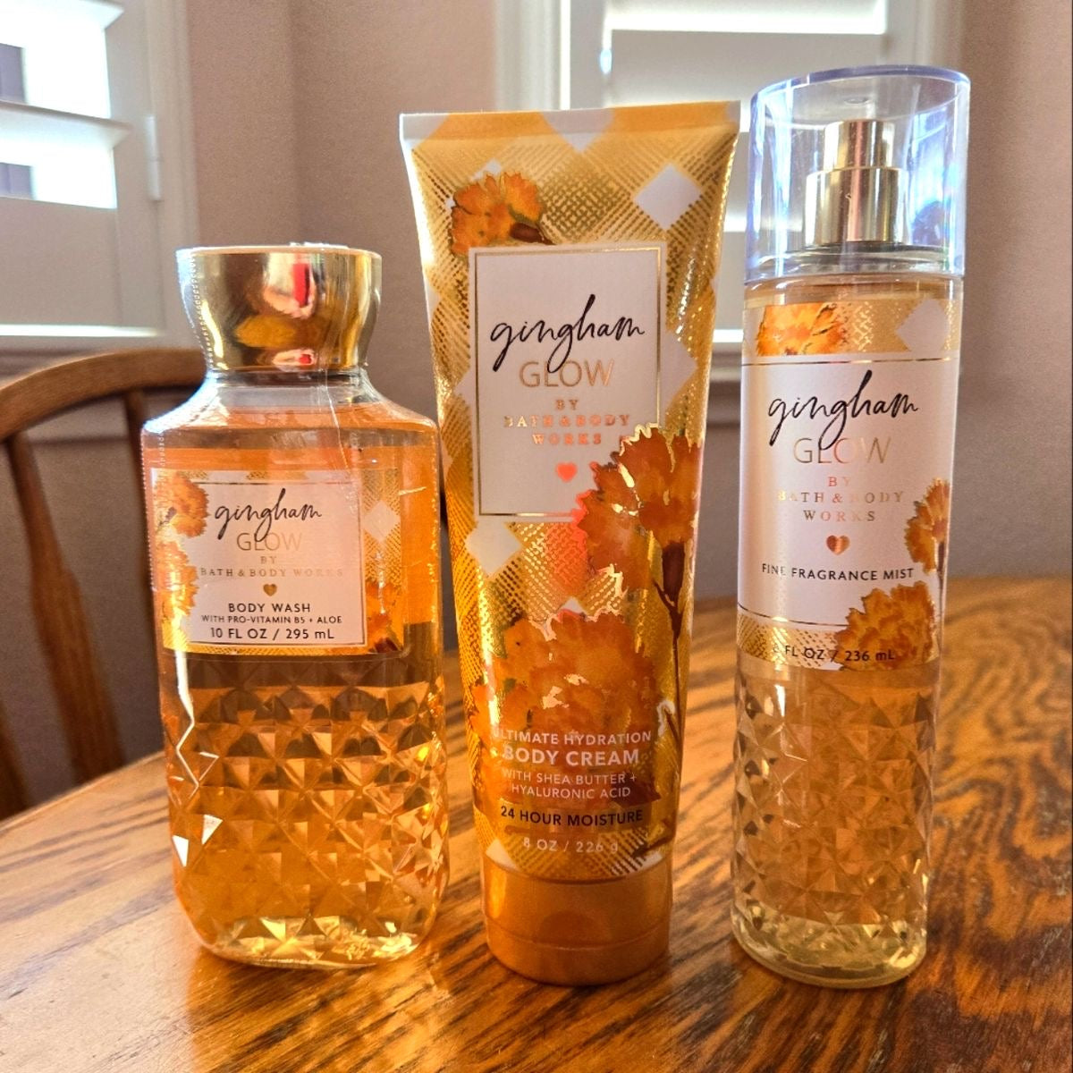 Set Bath&BodyWorks Gingham Glow🤩 3pcs