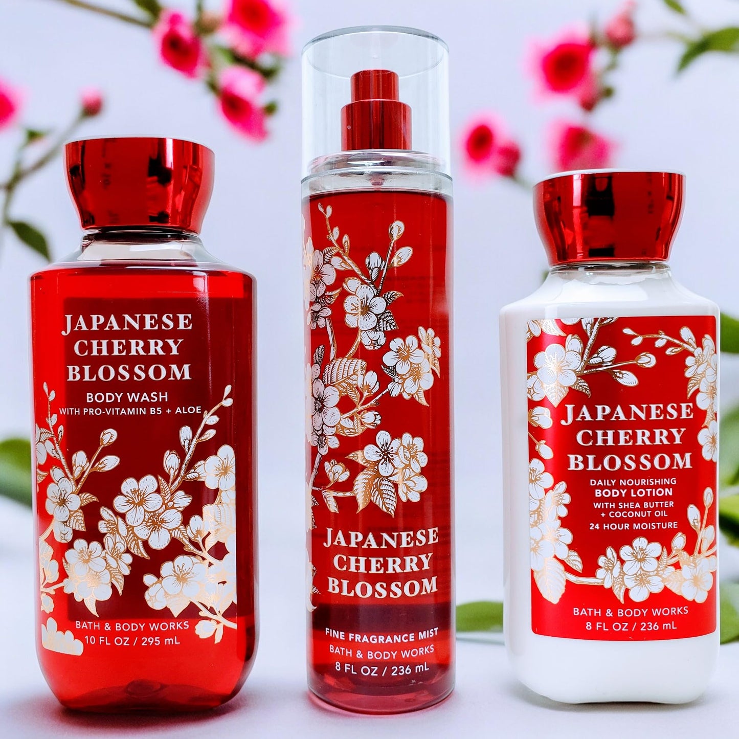 Set Bath and Body Works Japanese Cherry Blossom 3 pcs