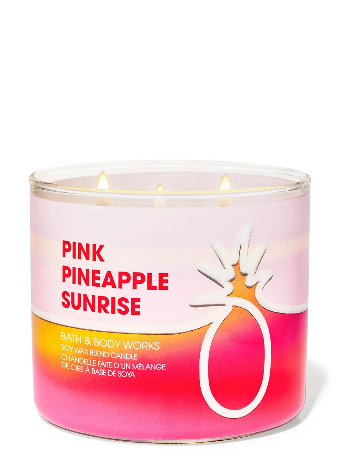 Vela de 3 Mechas Pink Pineapple Sunrise