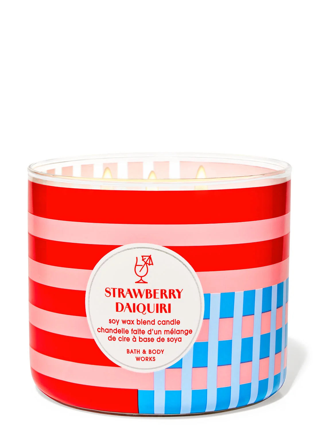 Vela 3 Mechas Strawberry Daiquiri