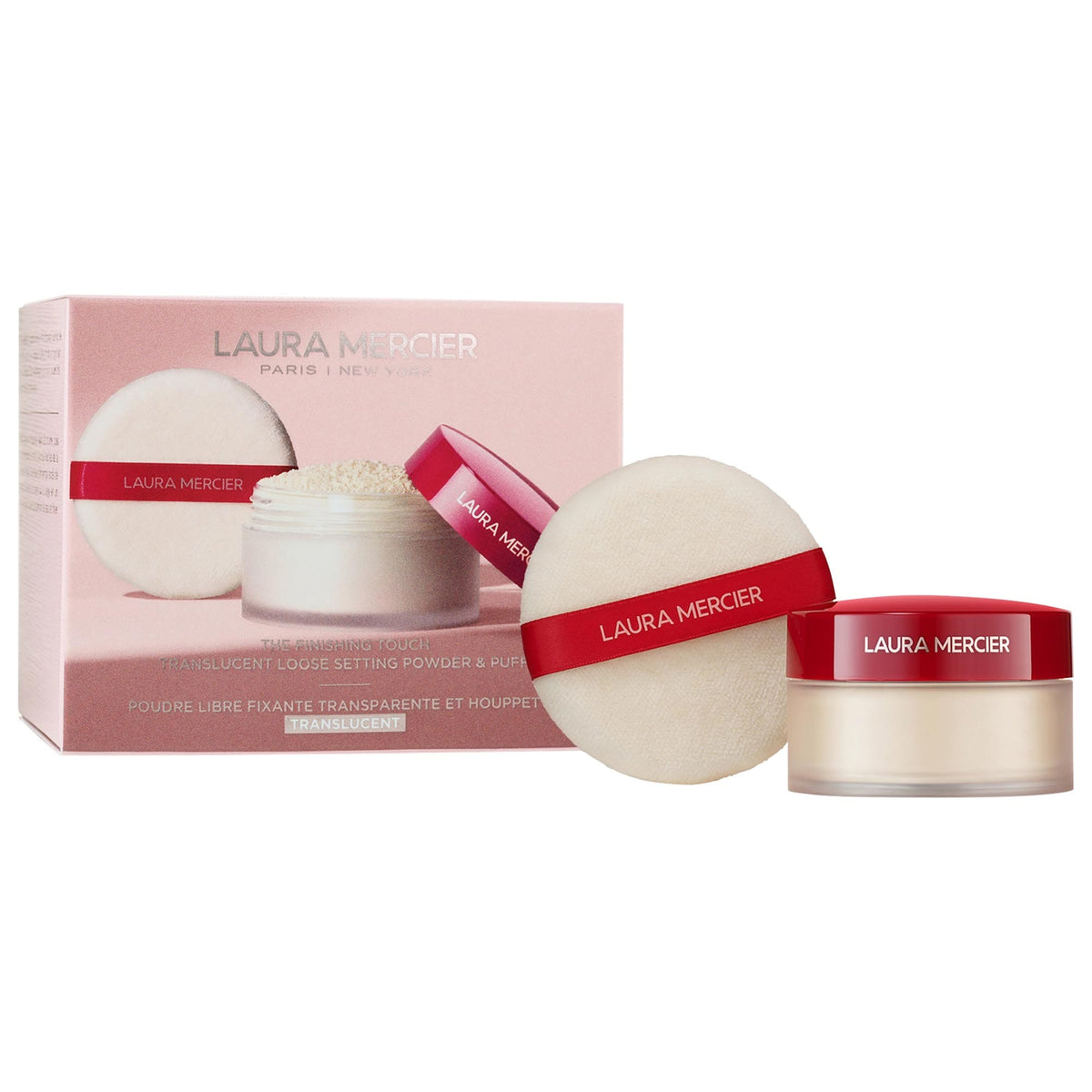 Laura Mercier 2-Piece The Finishing Touch Translucent Loose Setting Powder & Puff Gift Set