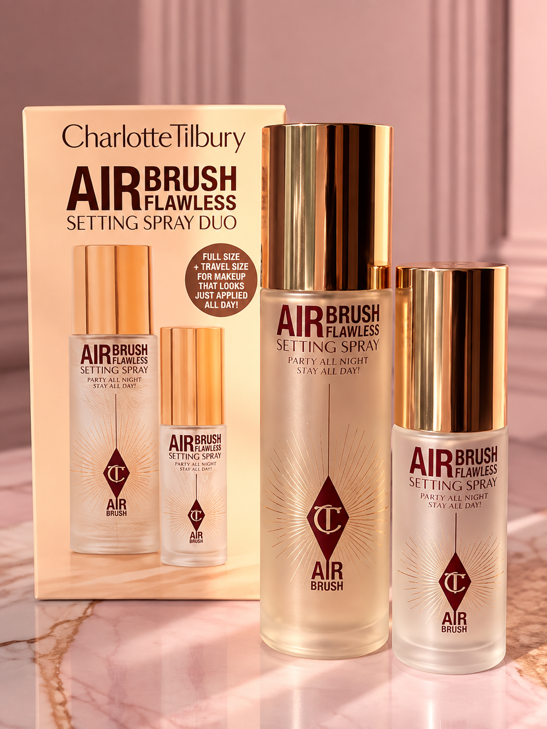 Charlotte Tilbury Airbrush Flawless Setting Spray Duo