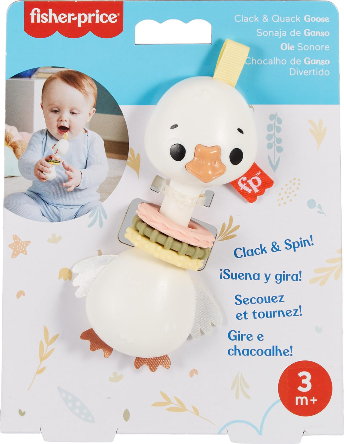Fisher-Price Newborn Toy Clack & Quack Goose
