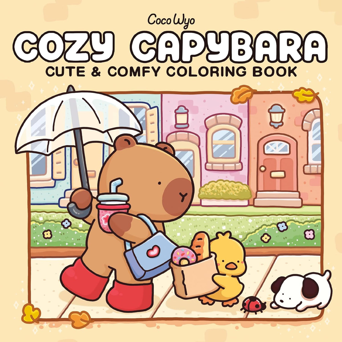 Coco Wyo Cozy Capybara: Coloring Book for Adults and Kids