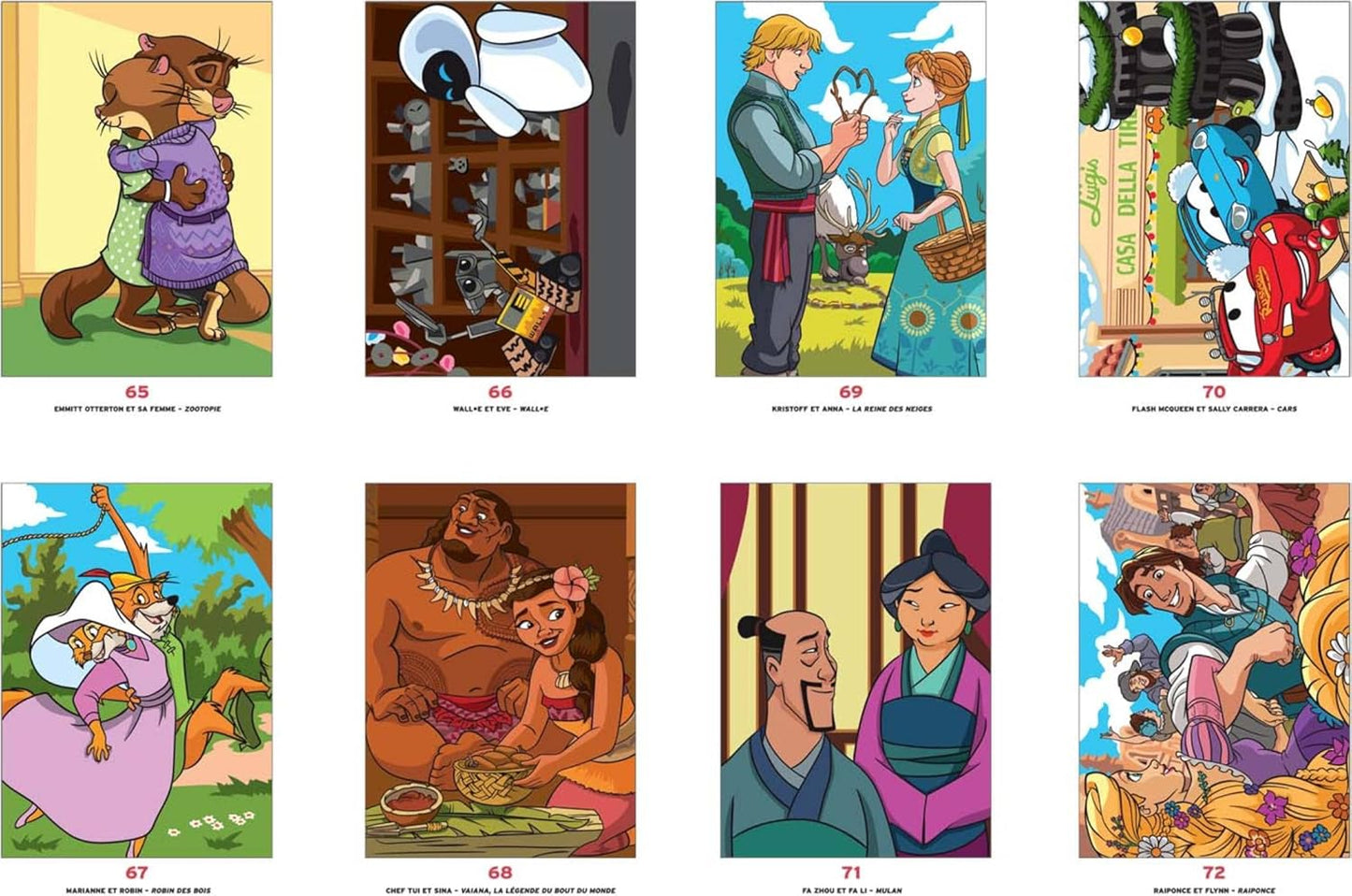 Coloriages mystères Disney - Love Stories