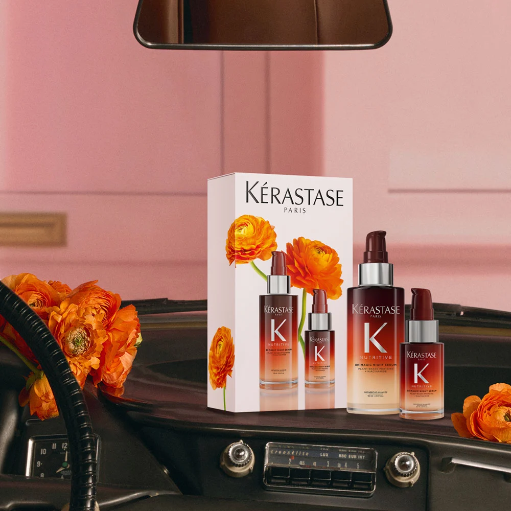 Kerastase 8H Magic Night Serum Hair Gift Set for Dry Hair