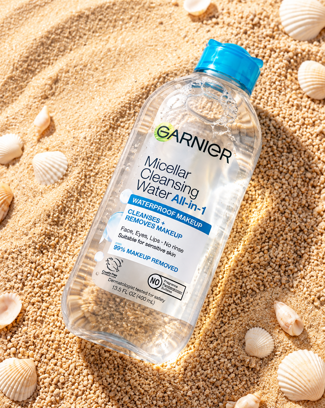 Garnier Waterproof Makeup Remover Micellar Water and Facial Cleanser - 13.5 fl oz