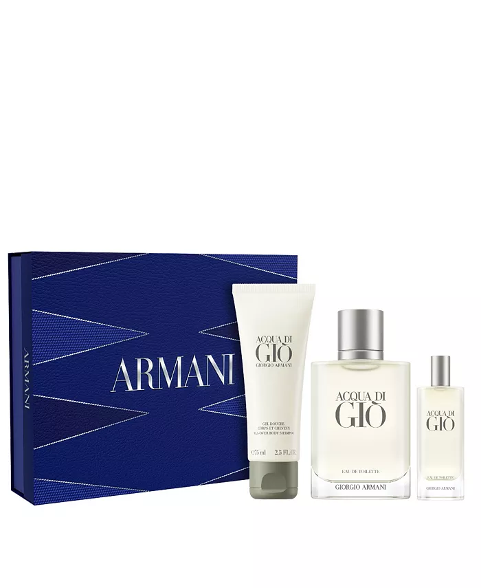 Armani 3-Piece Acqua di Giò Eau de Toilette and Shower Gel