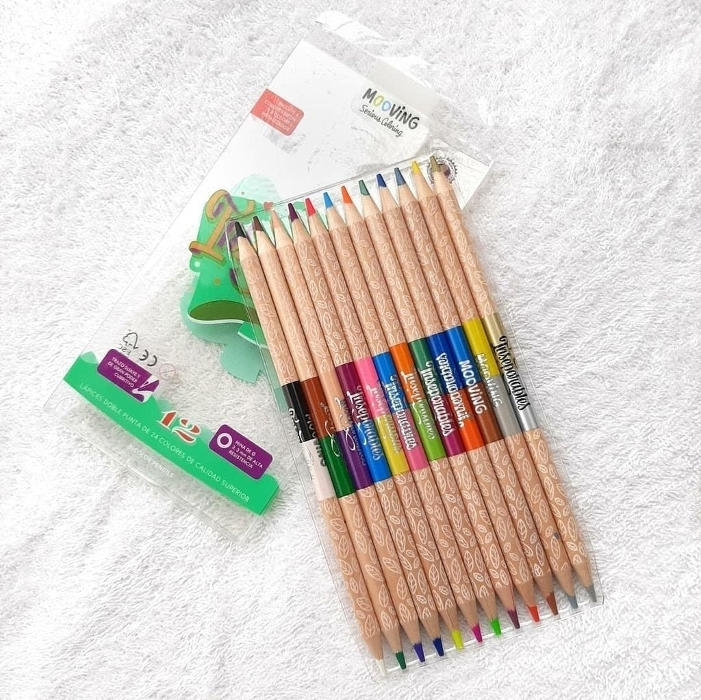 Lapices de color Inseparables by Mooving x12