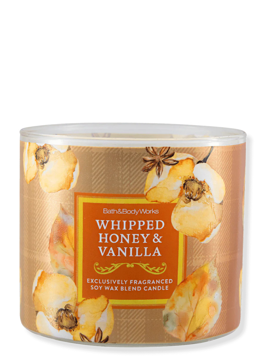 Vela 3 Mechas Whipped Honey & Vanilla