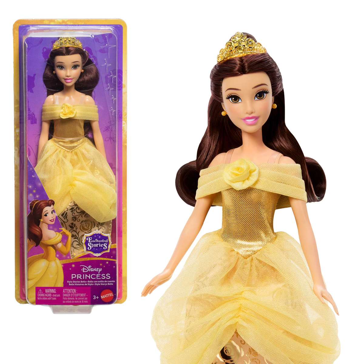 Disney Princess Belle con Vestido Brillante