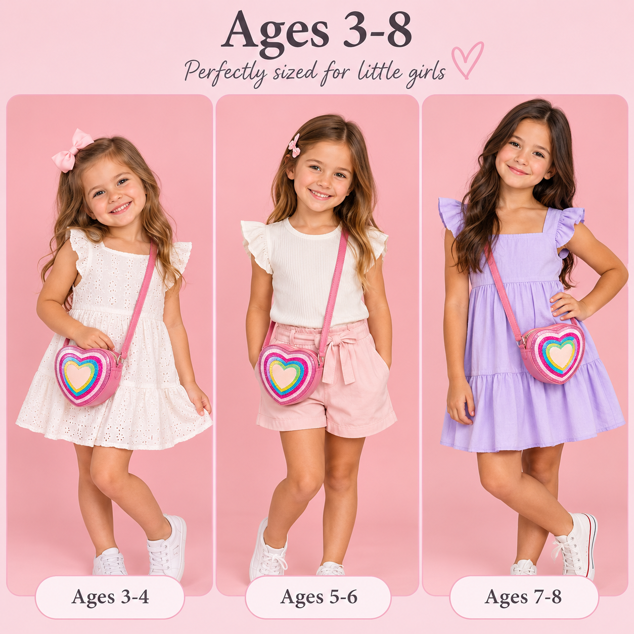 Cartera para Niña de Corazón