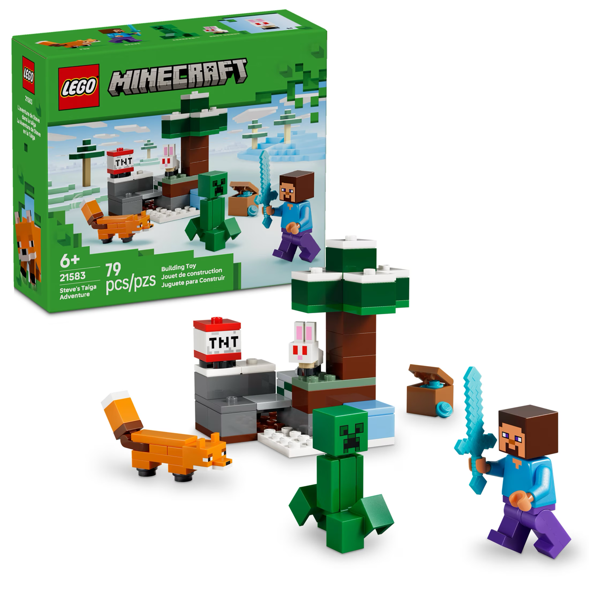 LEGO Minecraft Steve’s Taiga Adventure Toy