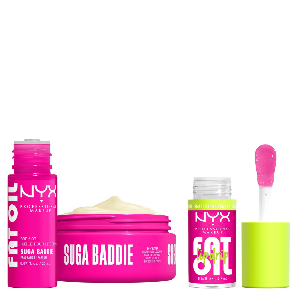 NYX Professional Makeup 3-Pc. Fat Oil Body Butter Kit