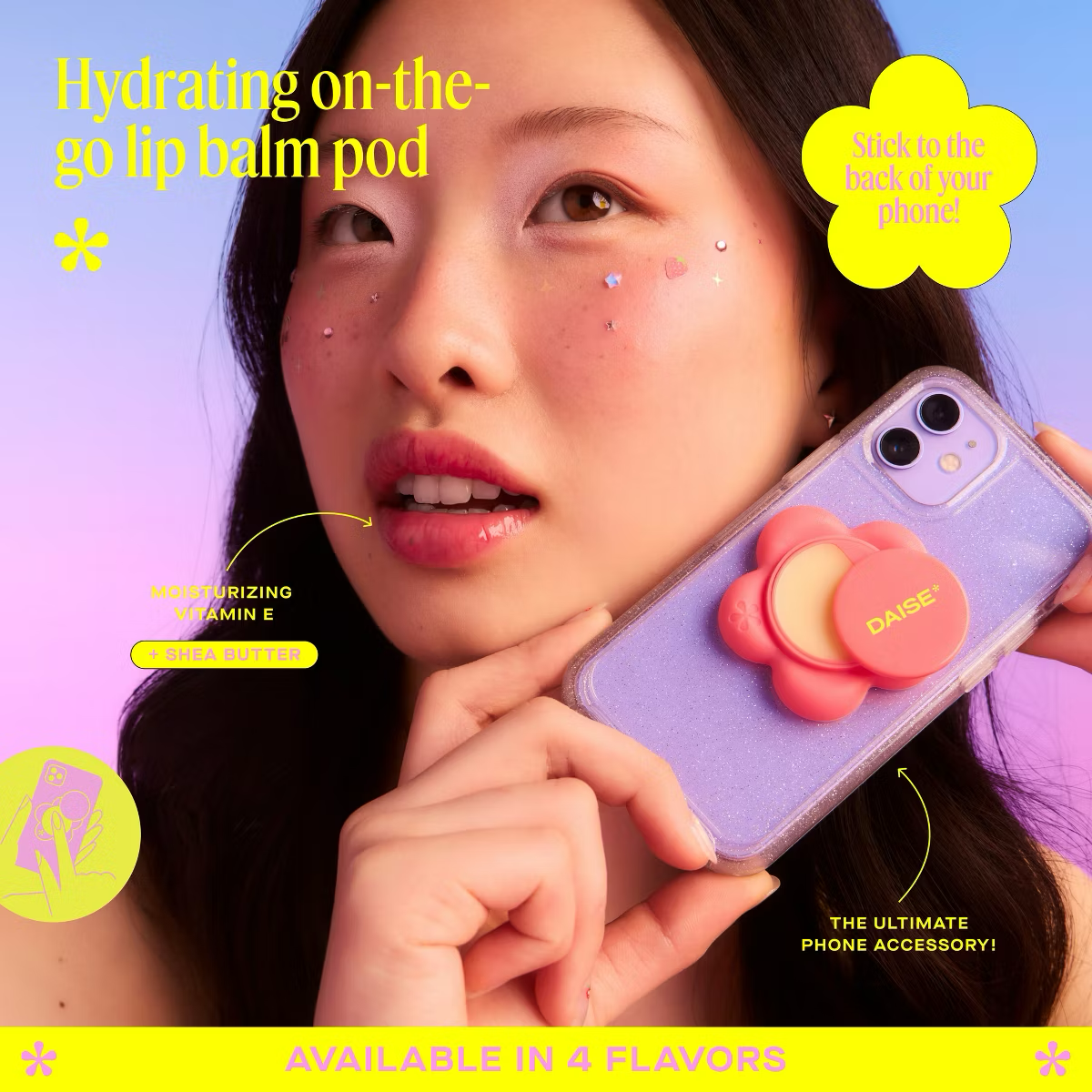 DAISE Lip Service Lip Balm Phone Pod - Strawberry Kiss
