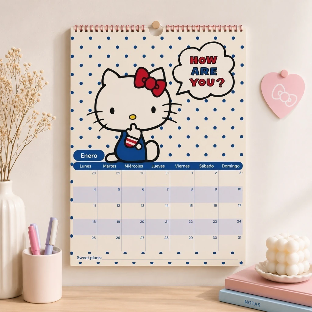 Calendario de Pared Hello Kitty 2027