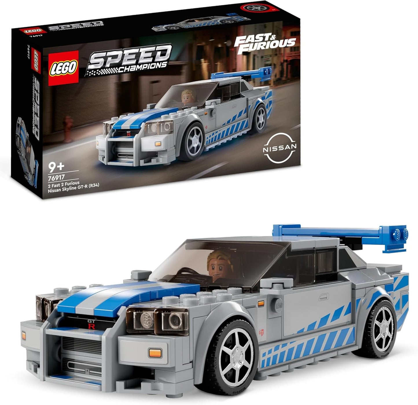 LEGO Speed Champions 2 Fast 2 Furious Nissan Skyline GT-R (R34) 76917