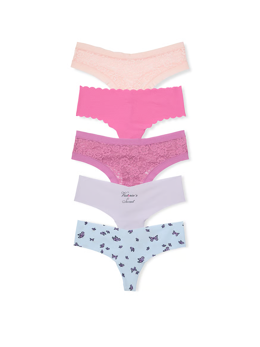 Victoria's Secret 5-Pack No-Show Thong Panties