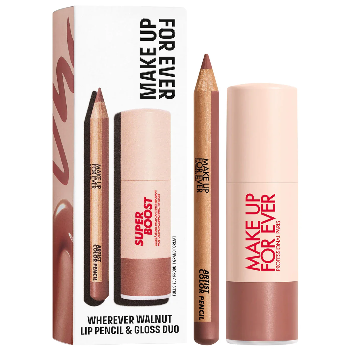 MAKE UP FOR EVER 2-Piece Mini Artist Color Pencil Lip Liner & Lip Gloss Kit