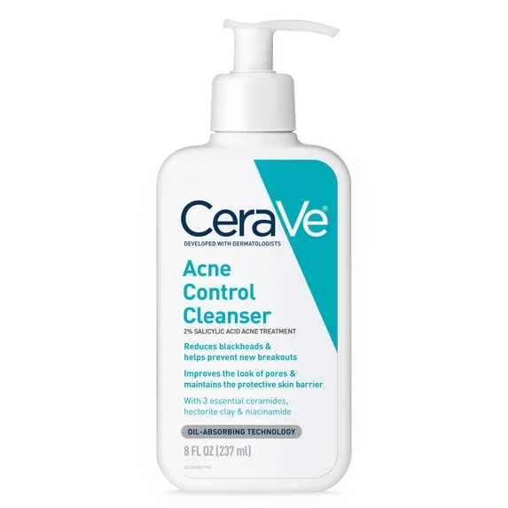 Acne Control Cleanser | Salicylic Acid Treatment | CeraVe