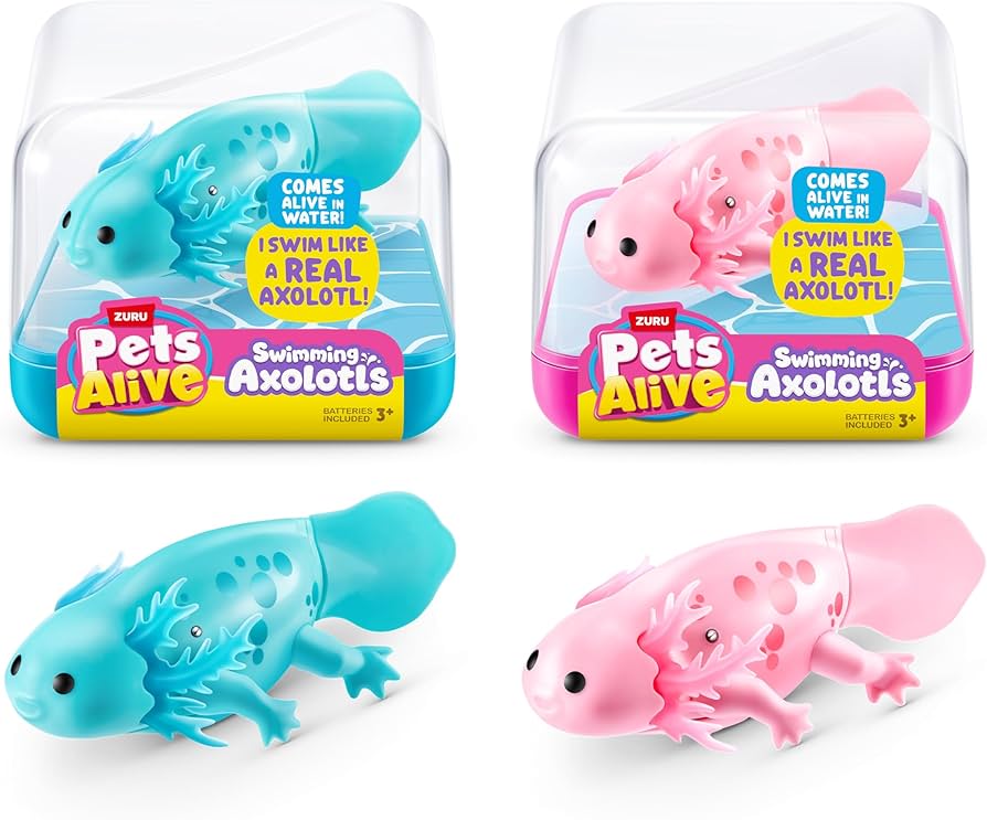 Pets Alive Robo Axolotl Swimming Electronic Pet Toys