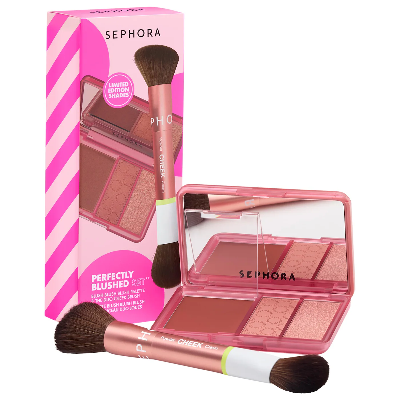 SEPHORA COLLECTION Perfectly Blushed Makeup Blush and Brush Set