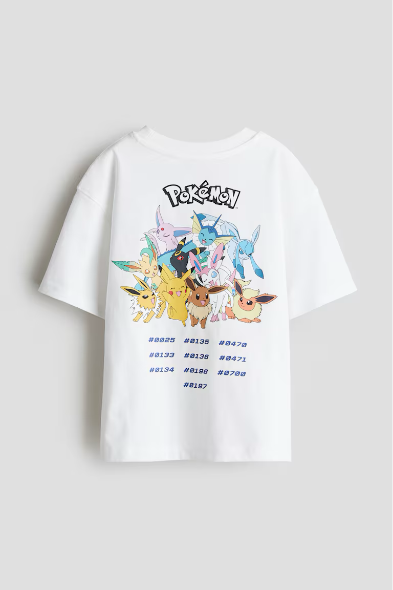 HM POKEMON OVERSIZED PRINTED T-SHIRT