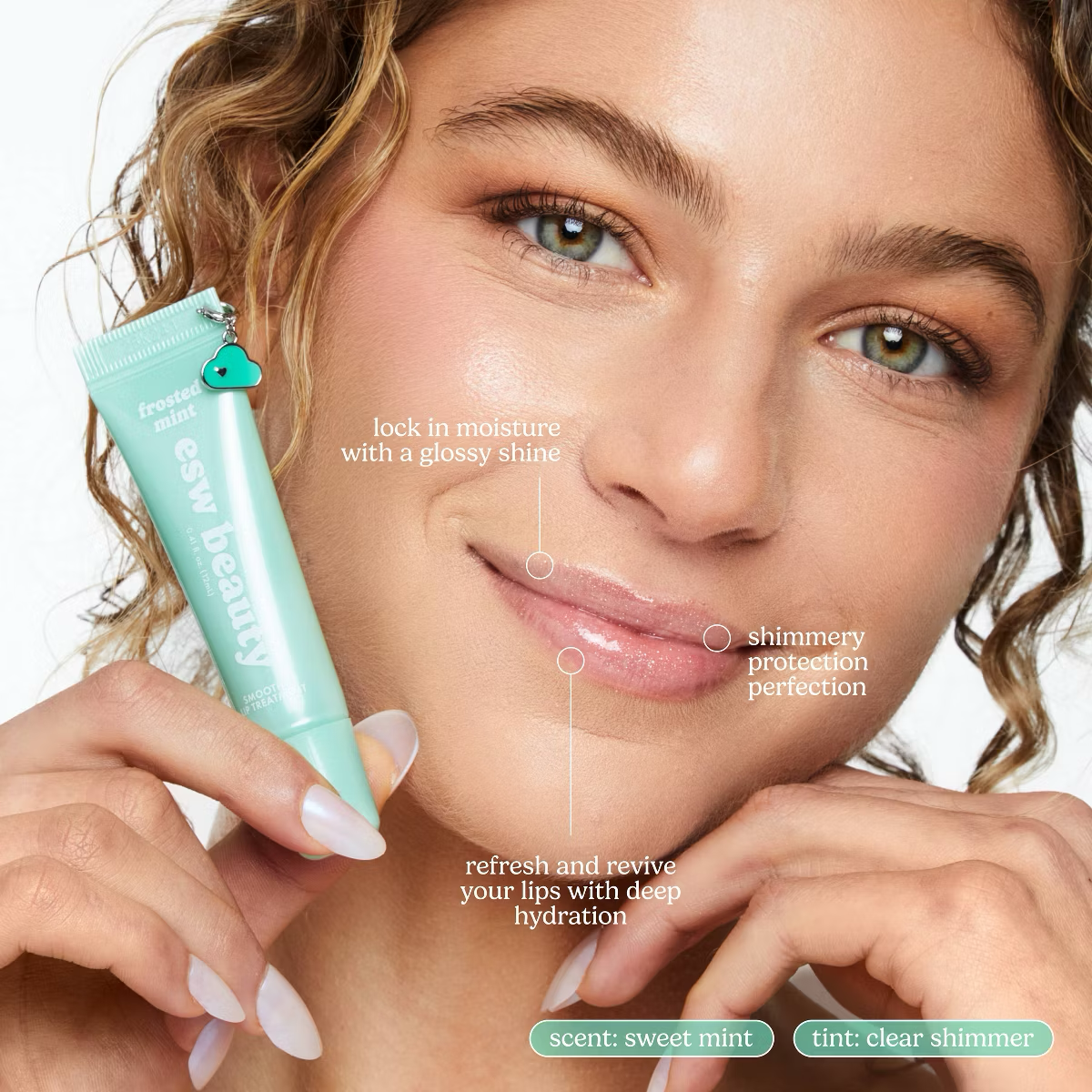 ESW Beauty Frosted Mint Smoothie with Cloud Charm Lip Treatment