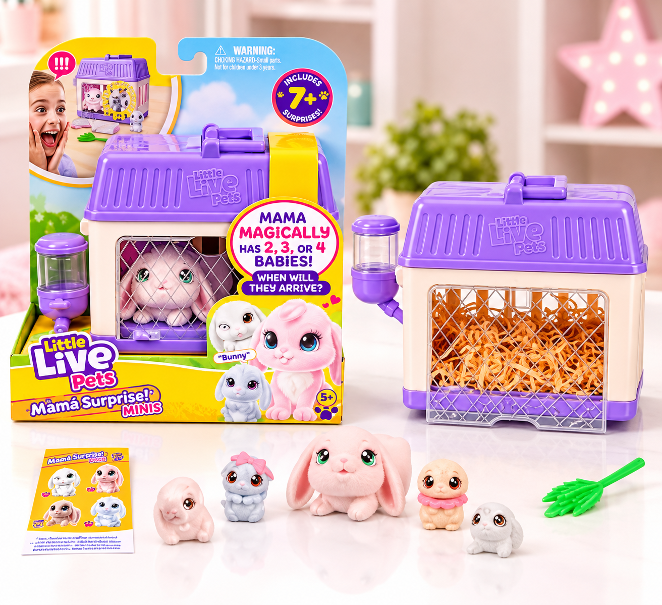 LITTLE LIVE PETS MAMA SURPRISE MINIS PLAYSET BUNNY