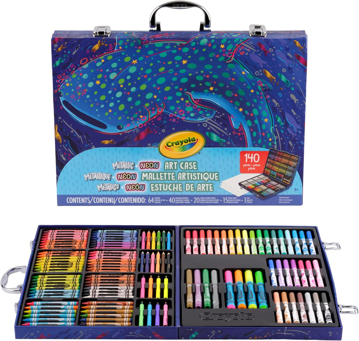 Crayola Art Kit with Neon & Metallic Art Supplies