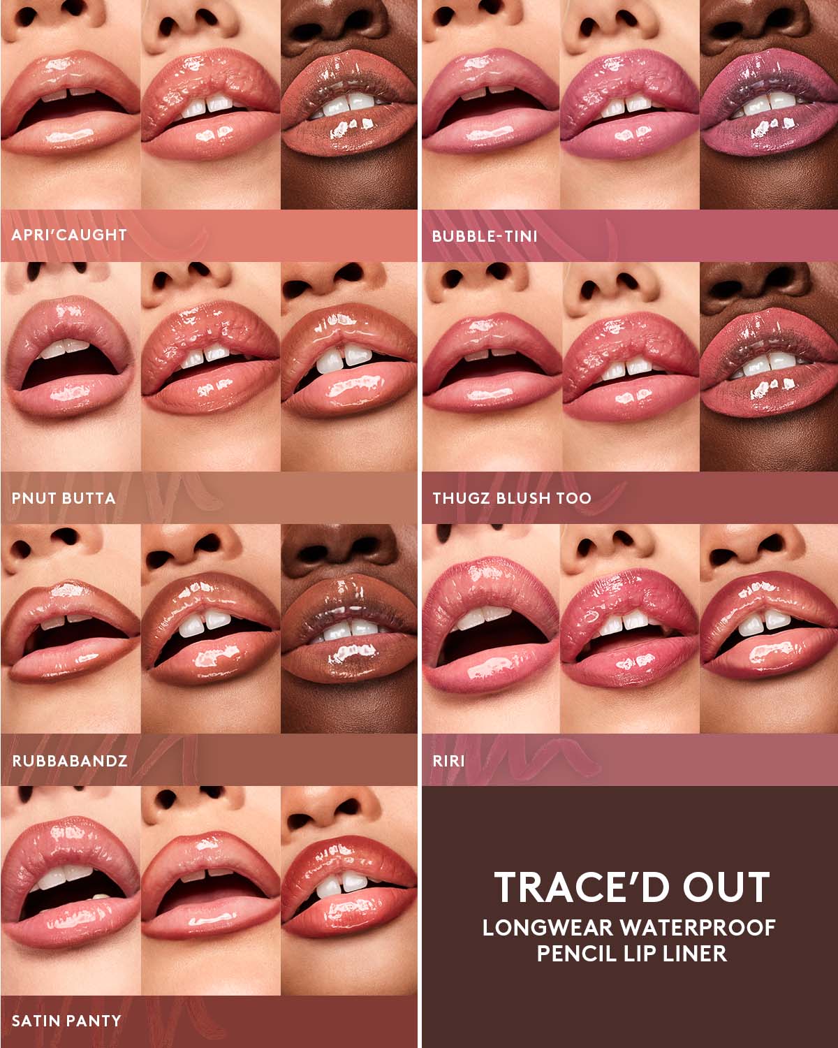 Fenty Beauty by Rihanna Trace'd Out Longwear Waterproof Pencil Lip Liner