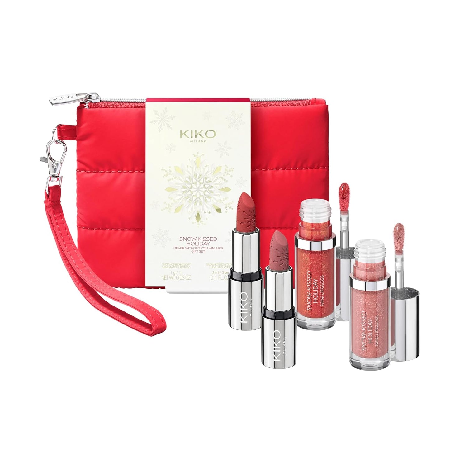 KIKO Milano Snow-Kissed Holiday Never Without You Mini Lips Gift Set