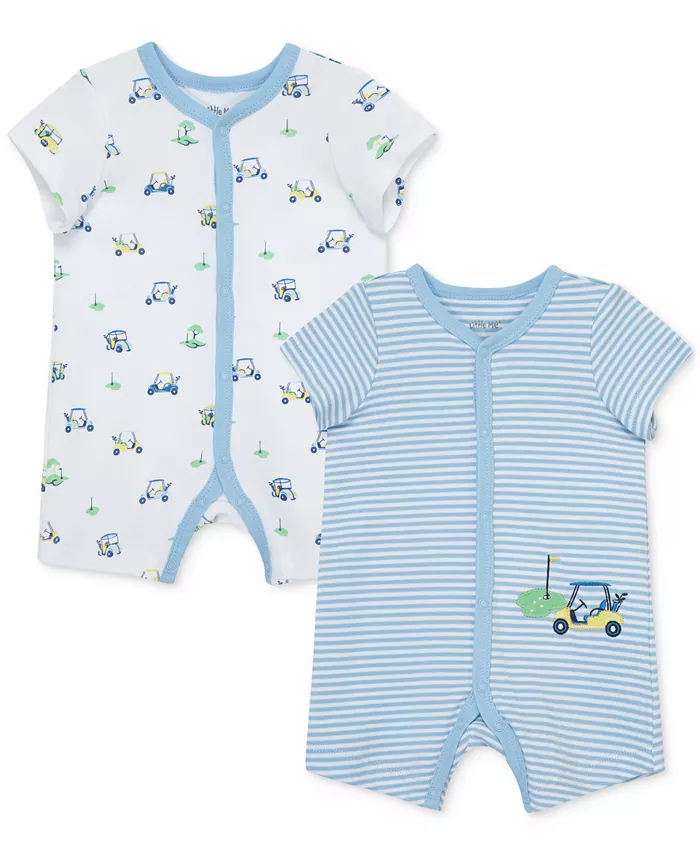 Little Me Baby Boys Golf Rompers, Pack of 2