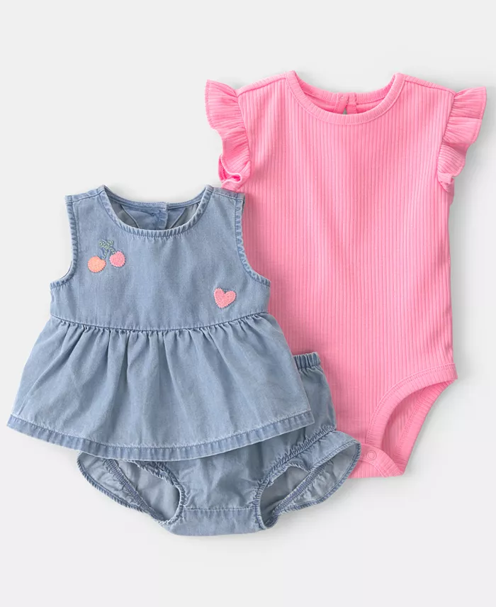 Carter's Baby Girls' Cherry 3-Piece Set