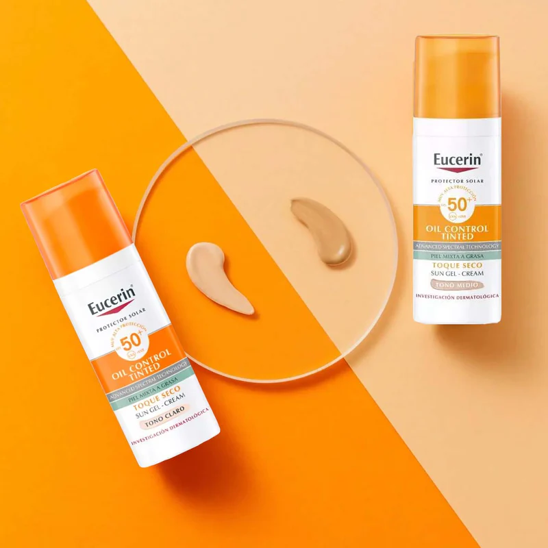 Eucerin Sun Facial Oil Control FPS50+ Tono Claro 50ml