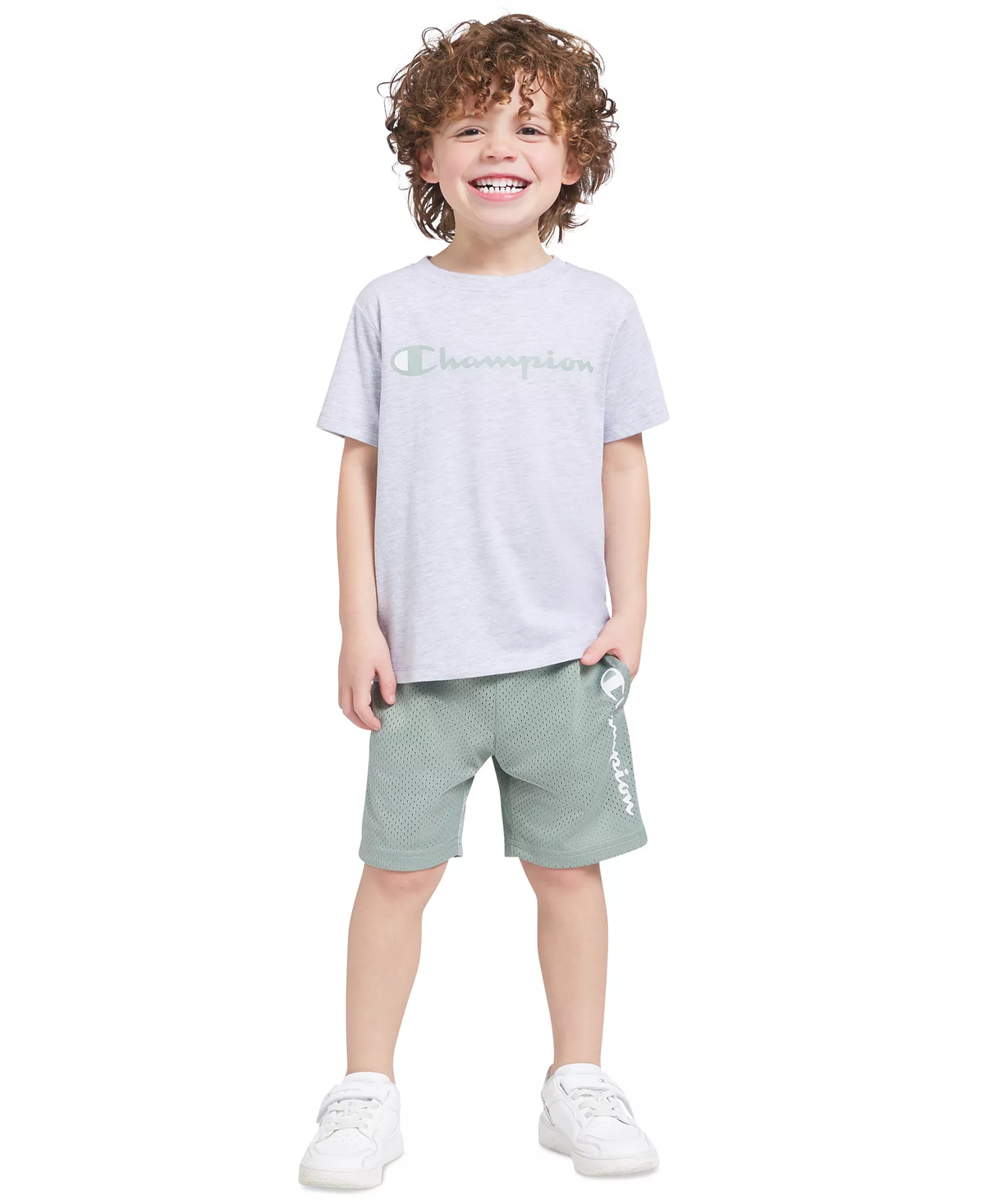 Champion Boys' T-Shirt and Shorts, 2-Piece Set