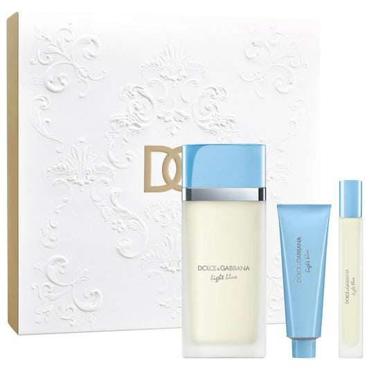Dolce & Gabbana Light Blue 3pcs Eau de Toilette 100ml + Travel Size y Crema