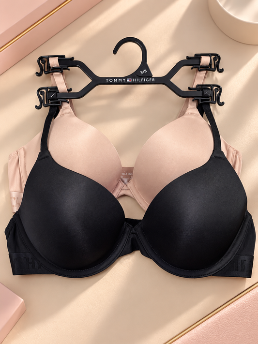 Bra 2pk Tommy Hilfiger Beige y Negro