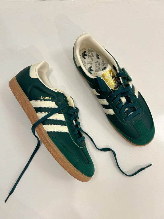 Adidas Samba Collegiate Green & Cream Women