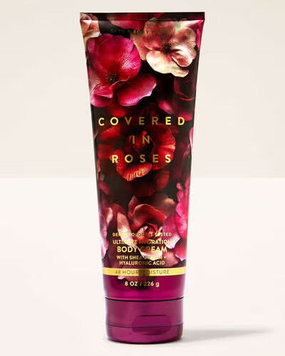 Body Cream Covered In Roses