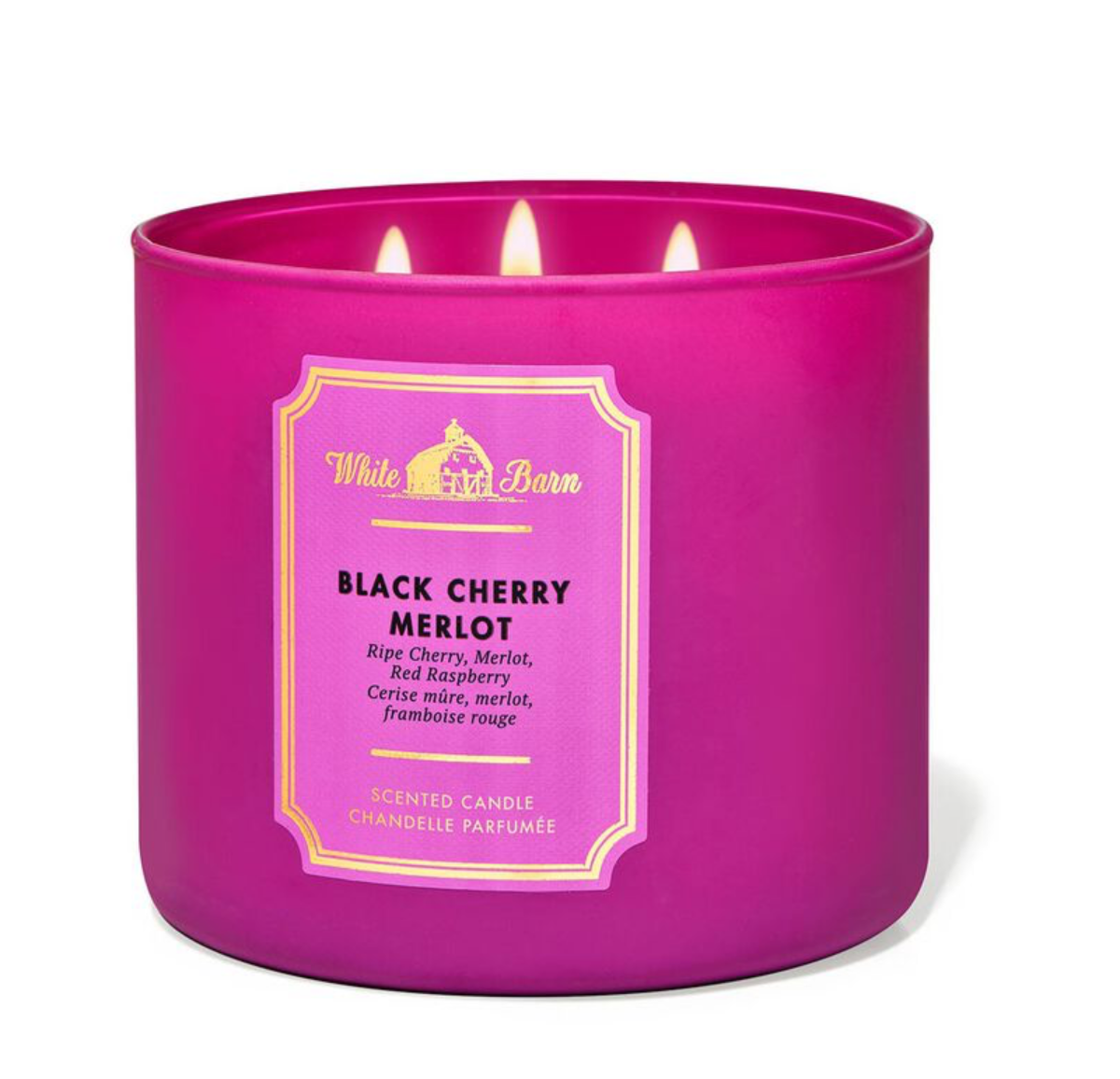 Vela de 3 Mechas Black Cherry Merlot