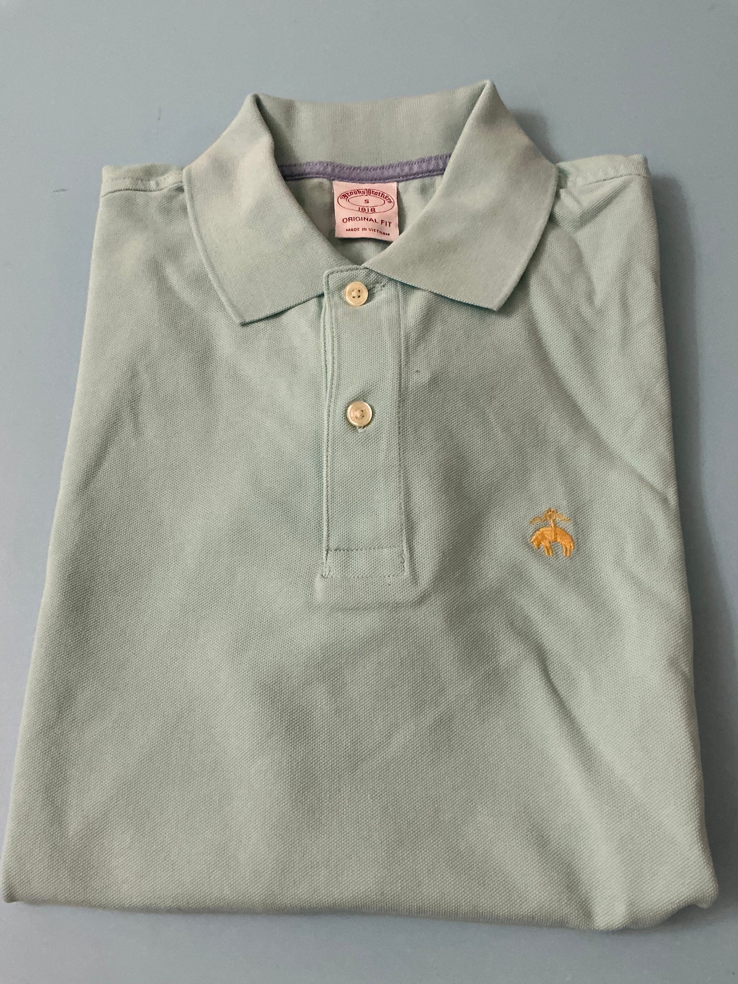 Camisa Tipo polo Brooks Brothers Celeste