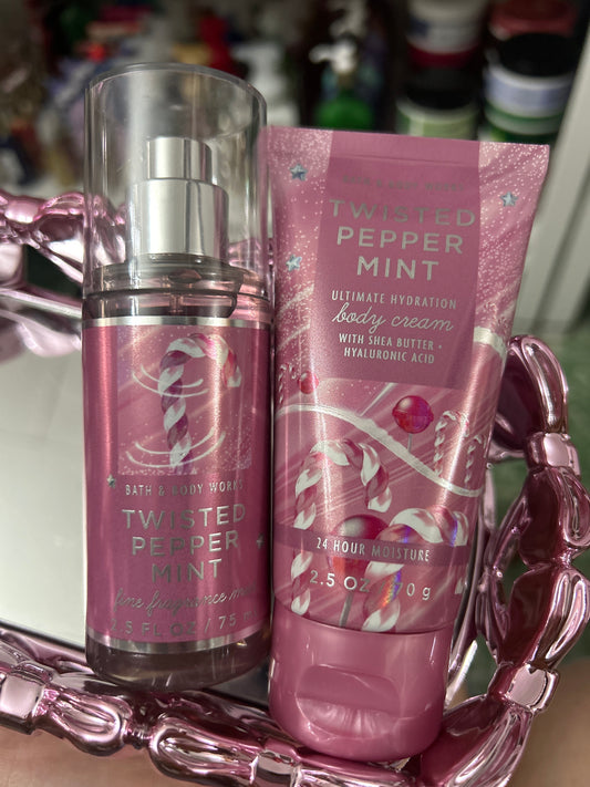 Mini Set Splash & Crema Twisted Peppermint