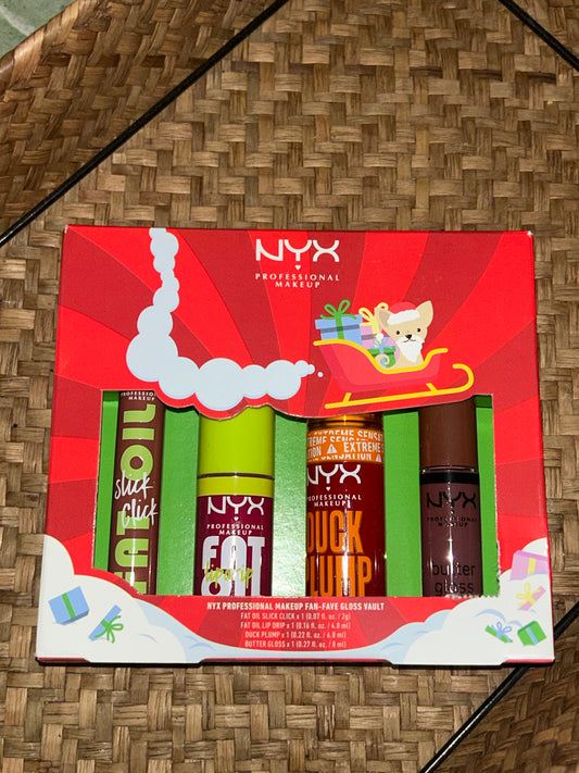 NYX Professional Makeup Fan Fav Lip Gloss Holiday Set