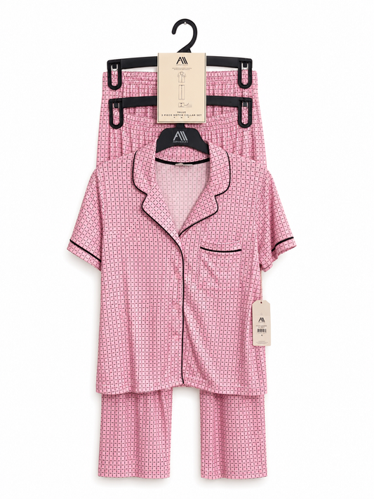 Pijama de 3 piezas Aerosoles (short & pantalón)
