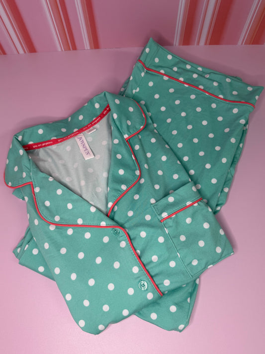 Mint & White Dots Pijama