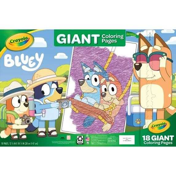 Páginas de Colorear Gigantes Bluey🩵